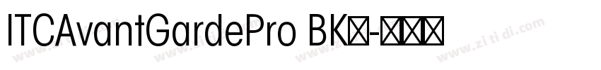 ITCAvantGardePro BK字字体转换